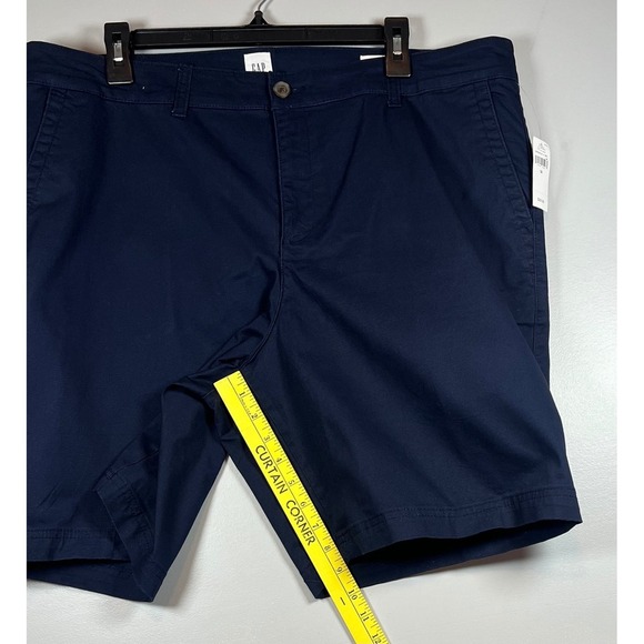 NWT GAP Women's WOVEN BERMUDA Shorts, TAPES NAVY, Size 18 - Picture 7 of 9